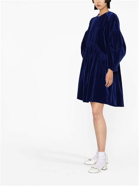 Simone Rocha Puff Sleeve Velvet Dress Farfetch