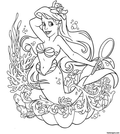 Disney Girls Colouring Pages