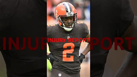 Amari Cooper Questionable For Week 2 Vs Steelers Full Browns Injury