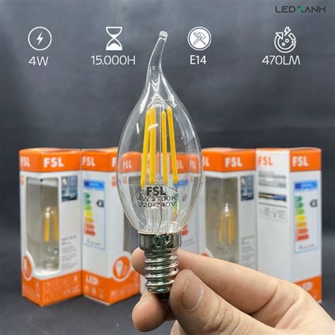 Đèn LED bulb Filament E14 FSL cực bền đẹp giá cạnh tranh