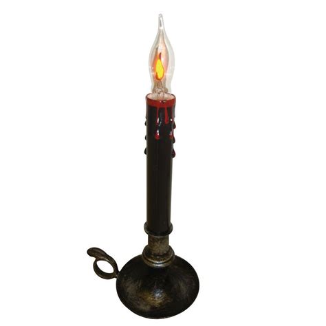 Halloween Black Stick Flicker Flame Blood Drip Candle (Set of 2)-97-147 ...