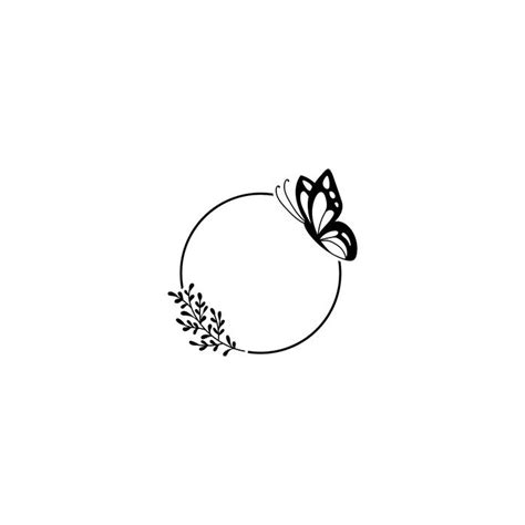 Butterfly Round Frame