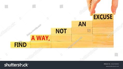 Find Way Not Excuse Symbol Concept Stock Photo Shutterstock