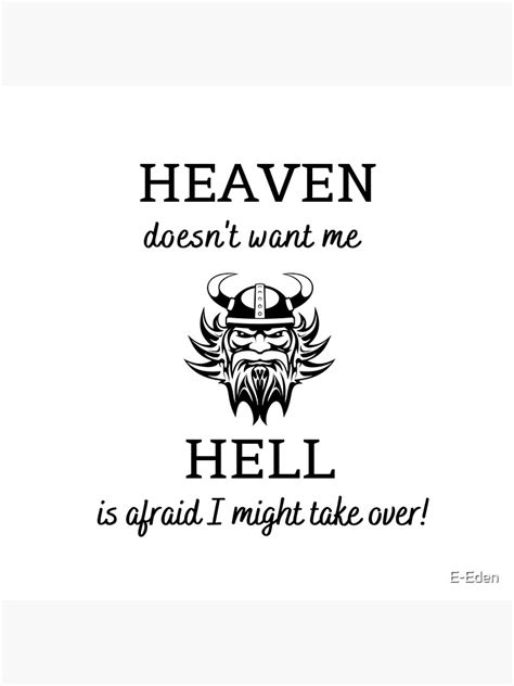 Heaven Versus Hell Poster For Sale By E Eden Redbubble