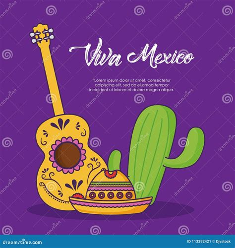 Viva mexico design stock vector. Illustration of vector - 113392421