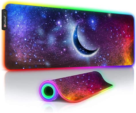 Ruocherg Rgb Gaming Mouse Mat Large Mouse Pad X X Mm Led