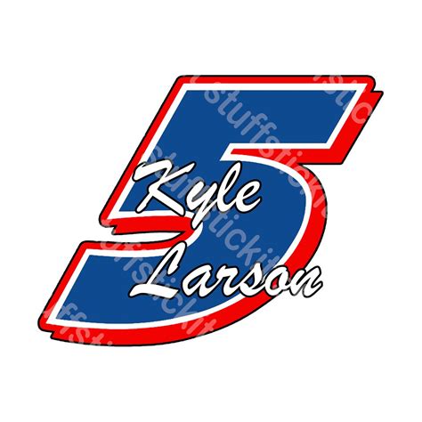 Kyle Larson 5 Svg Instant Download Etsy