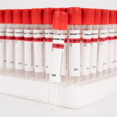 Siny Medical Red Cap Vacuum Blood Collection Tube No Additive Tube 8