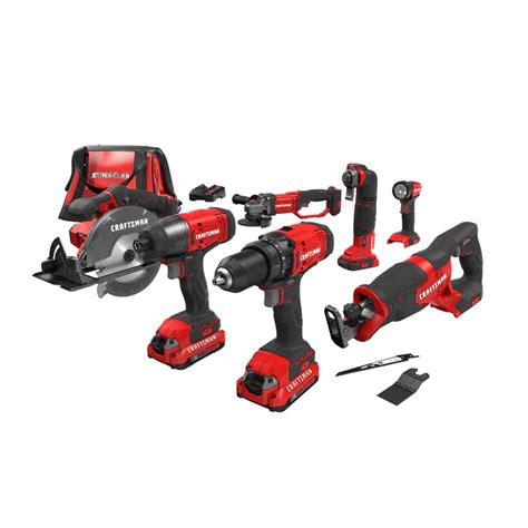 Craftsman V20 Max Cordless 7 Tool Combo Kit 20 Volt Ace Hardware