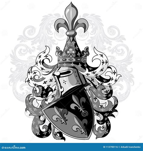 Coat Of Arms Helmet Vector