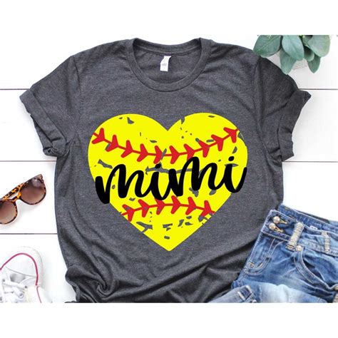 Softball Mimi Svg Softball Svg Softball Nana Svg Softball Inspire