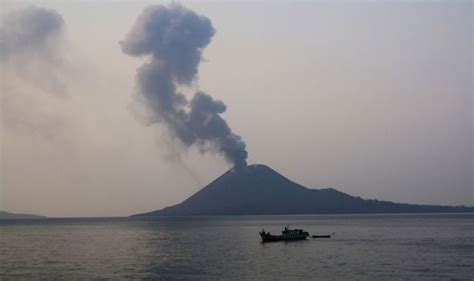 Indonesia volcano eruption: Krakatoa blast seen from above in NASA ...