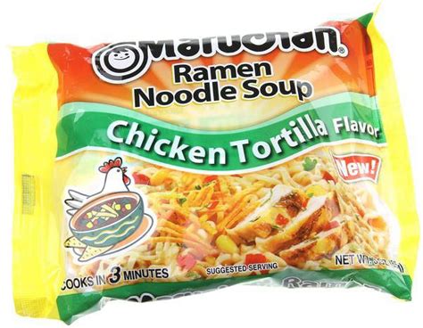 Maruchan Ramen Chicken Tortilla 3 Oz Shelf Stable Package