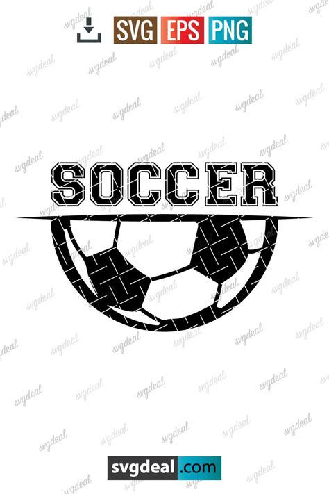 Free Half Soccer Ball Svg