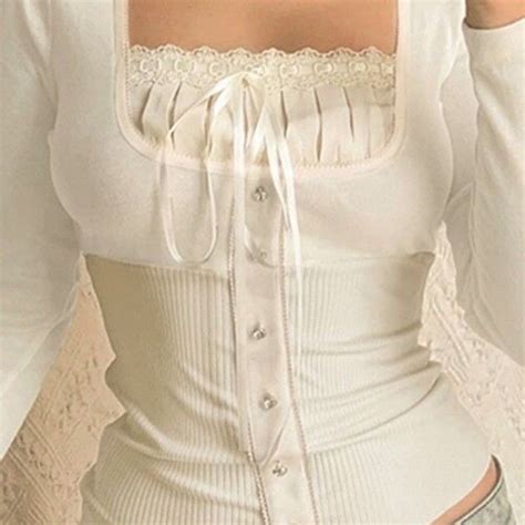 Square Neck Flare Sleeve Milkmaid Bustier Top Y2k Coquette Etsy