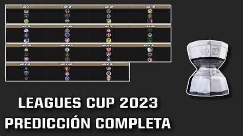 Leagues Cup 2023 Predicción Completa 🏆 Youtube