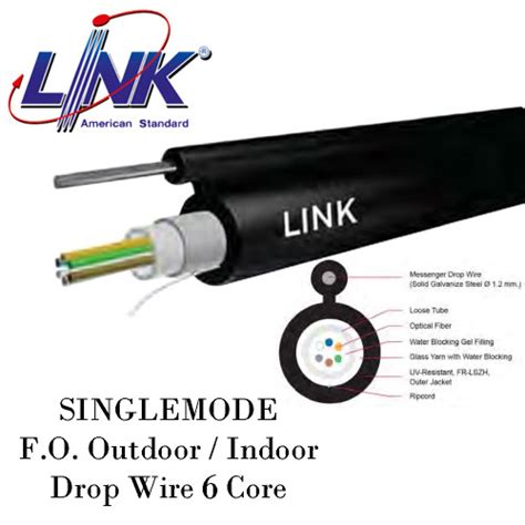 Link Singlemode F O Outdoor Indoor Drop Wire Core Lszh Fr Os