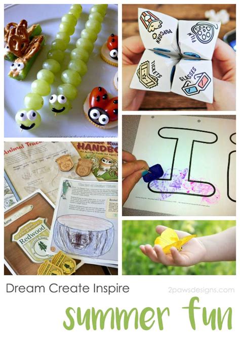 Dream Create Inspire: Summer Activities for Kids - 2paws Designs