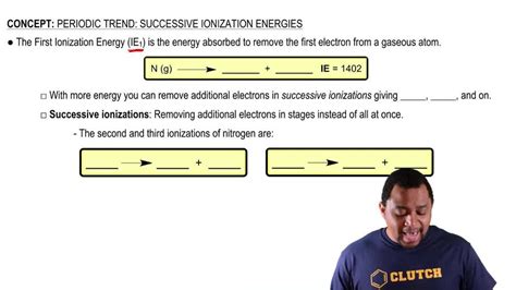 Periodic Trend Successive Ionization Energies Example Pearson