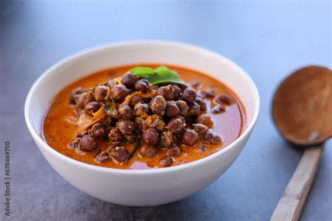 Bowl Of Delicious Kadala Curry Or Chana Masala Curry Or Chick Pea Curry