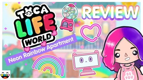 Neon Rainbow Apartment Home Designer Review Secrets Toca Life