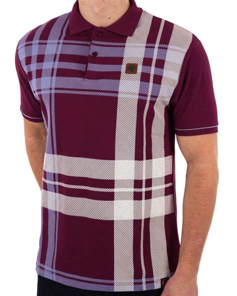 Trojan Check Panel Polo Shirt Port S Casual Classics