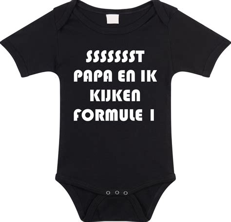 Rompertjes Baby Papa En Ik Kijken Formule 1 Baby Kleding Met Tekst