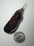 Mahogany Obsidian Pendant Wire Wrapped .925 Sterling Silver – Jemel