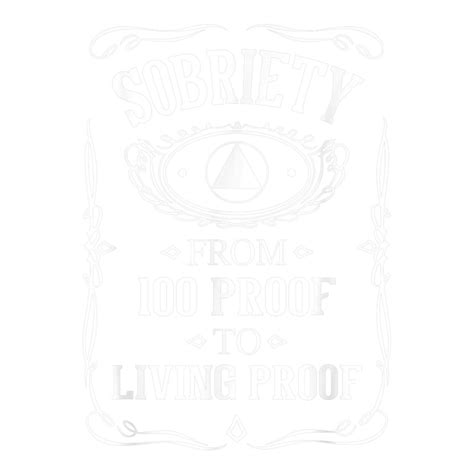 Living Proof Sobriety Anniversary Sober Aa Na Recovery Cub Paper Bag