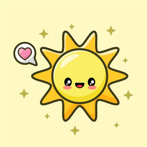 Cute Sun Vector Image 3052742 Vector Art At Vecteezy