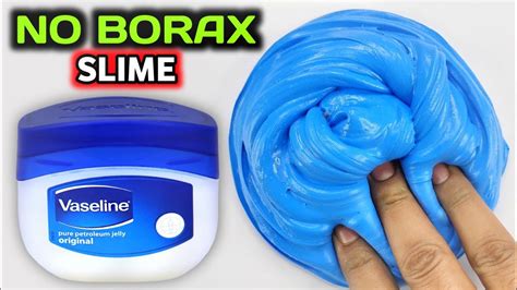 No Borax Vaseline Slime👅🎧 How To Make Super Stretchy No Borax Slime With Vaseline At Home Asmr