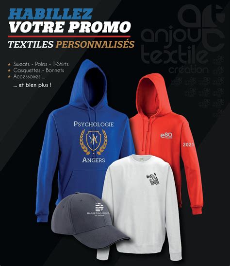 Habillez Votre Promo Anjou Textile Cr Ation Broderie S Rigraphie