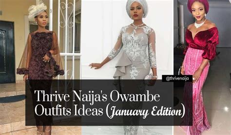 Thrive Naija S Owambe Outfits Ideas January Edition Thrivenaija