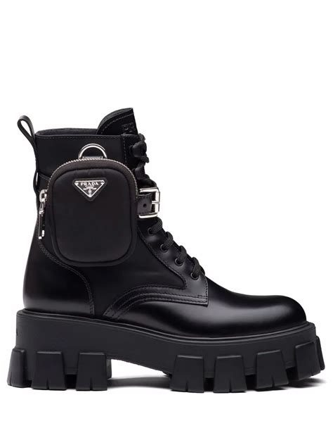 Farfetch S Find Prada Combat Boots Shoe Effect