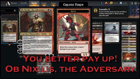 Ob Nixilis The Adversary Standard Brawl Mtg Arena Youtube