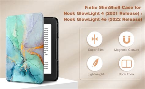 Amazon Fintie SlimShell Case For Nook GlowLight 4 2021 Nook