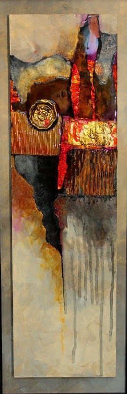 CAROL NELSON FINE ART BLOG Mixed Media Abstract Painting Medallion