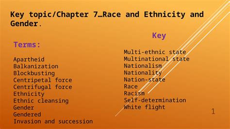 Pptx Key Topic Chapter Race And Ethnicity And Gender Dokumen Tips