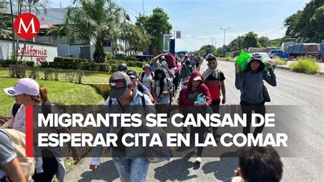 Caravana Migrante Sale De Tapachula Chiapas Para Pedir Un Permiso De