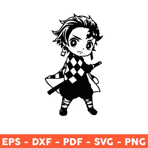 Kamado Tanjiro Chibi Svg Demon Slayer Svg Kimetsu No Yaiba Svg Images