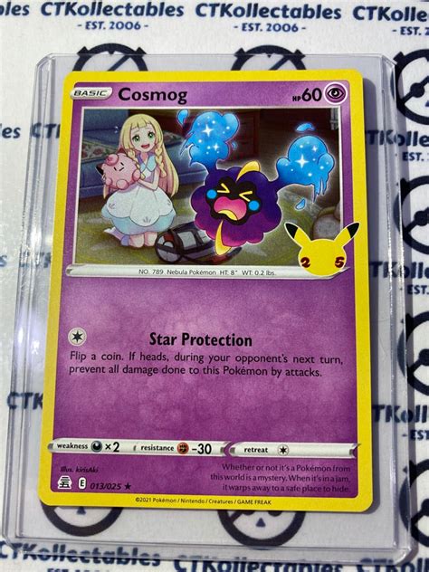 Cosmog Holo Rare 013025 Pokemon Celebrations 25th Anniversary