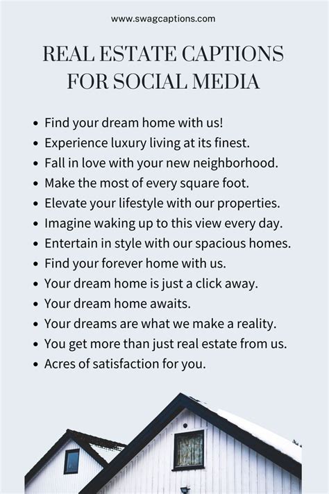 The Real Estate Caption For Social Media Is Shown In This Advertise