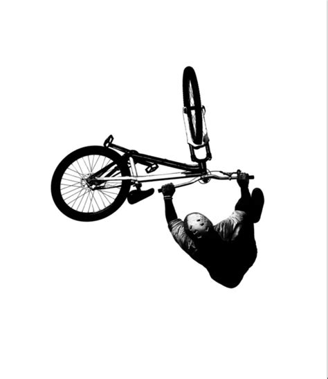 Bmx rider silhouette — Stock Photo © avarand #53976431