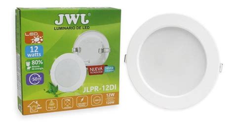 Plafon Led 12w Empotrable Luz Blanca Redondo 10pzs Jwj Meses Sin