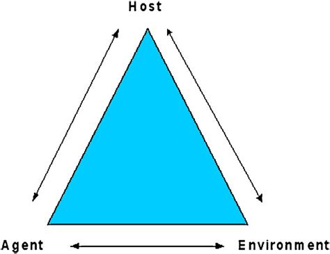 Epidemiologic triangle model of disease causation. Source: Mausner and ...