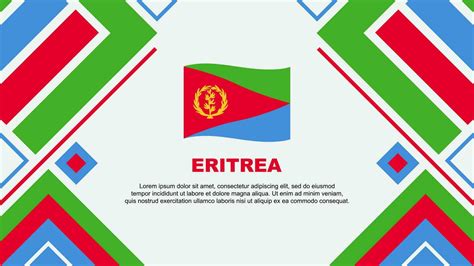 Eritrea Flag Abstract Background Design Template. Eritrea Independence ...