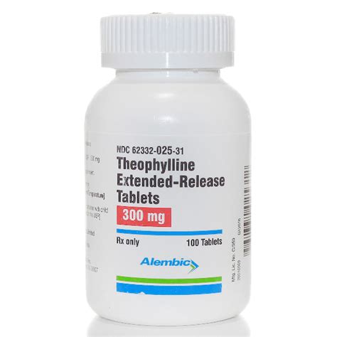 THEOPHYLLINE ER 300MG RX Products