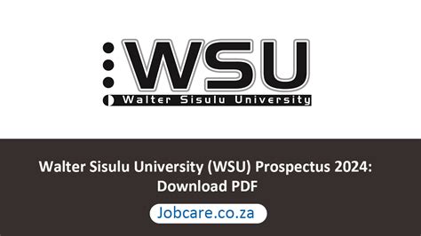 Walter Sisulu University Online Application 2024 Undergraduate - Doll Laetitia