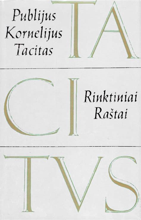 Rinktiniai raštai by Tacitus Goodreads