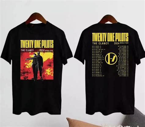 Twenty One Pilots Clancy World Tour 2024 Shirt Twenty One Pilots T Shirt